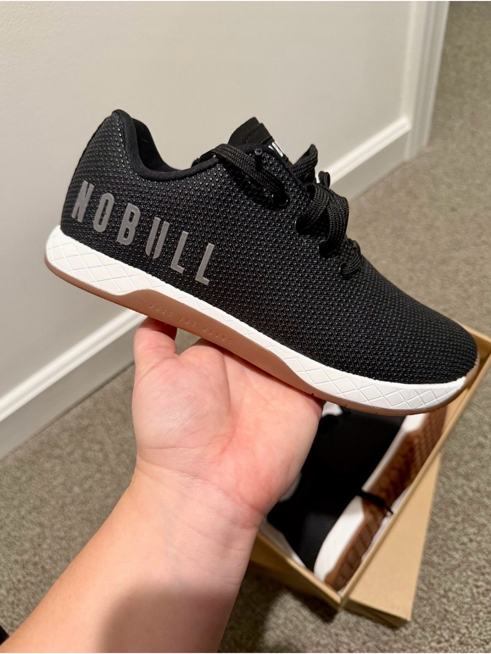 NOBULL Kids Black Trainer with Gum Sole